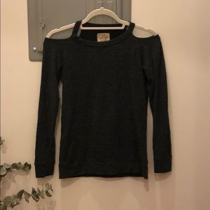 Chaser cold shoulder sweatshirt